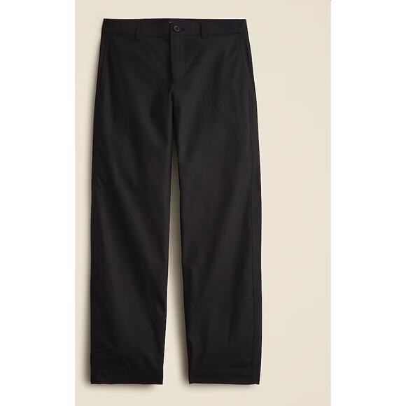 J Crew Barrel Leg Pants 30 10 NWT Black Trousers Linen Cotton CK354 J.Crew - Picture 7 of 8